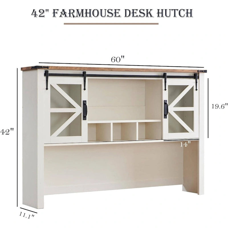 Bahut de bureau style ferme 42 pouces