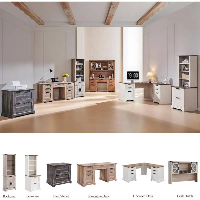 Bahut de bureau style ferme 42 pouces