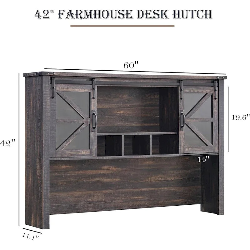 Bahut de bureau style ferme 42 pouces