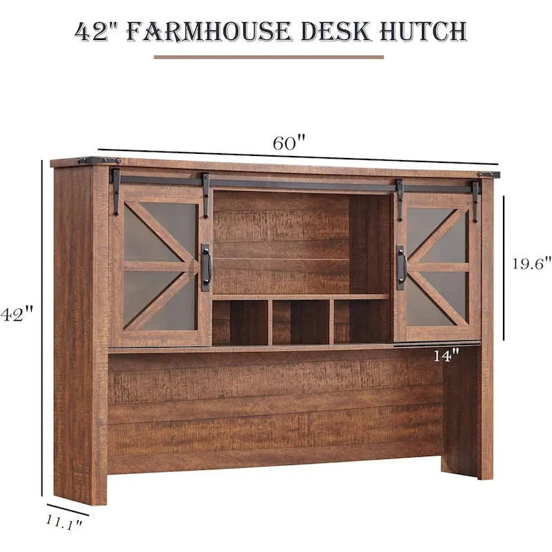 Bahut de bureau style ferme 42 pouces