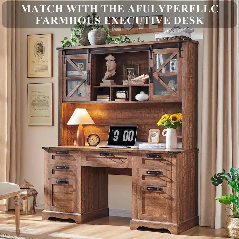 Bahut de bureau style ferme 42 pouces