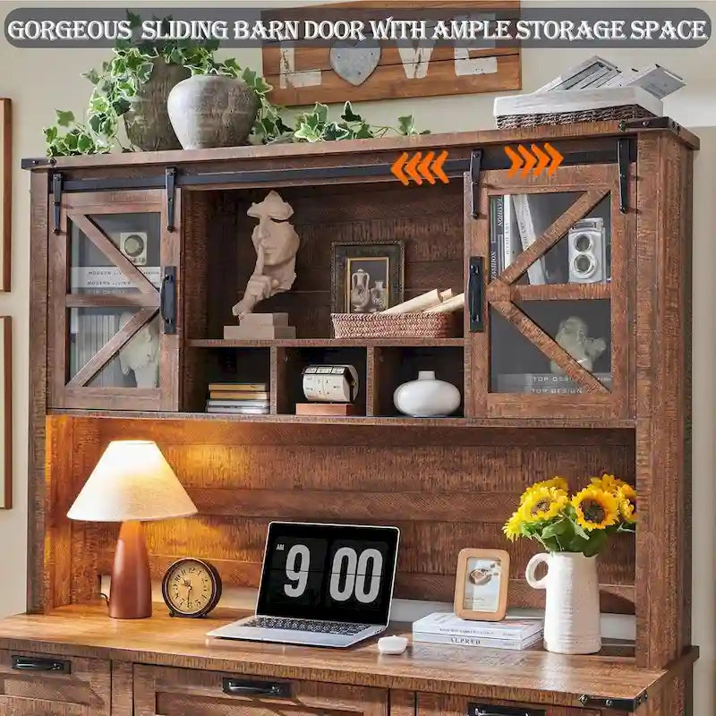 Bahut de bureau style ferme 42 pouces