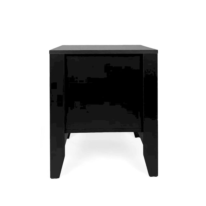 Table de chevet en bois avec tiroirs
