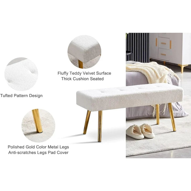 Banc rembourré pour chambre, entrée, salle à manger
