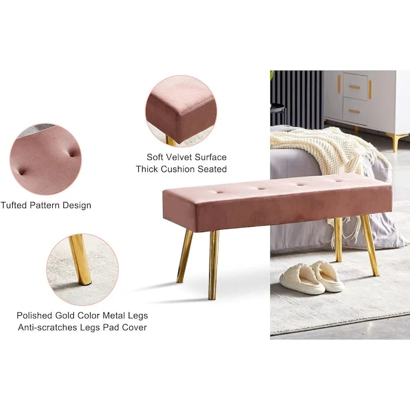 Banc rembourré pour chambre, entrée, salle à manger
