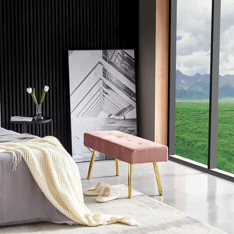 Banc rembourré pour chambre, entrée, salle à manger