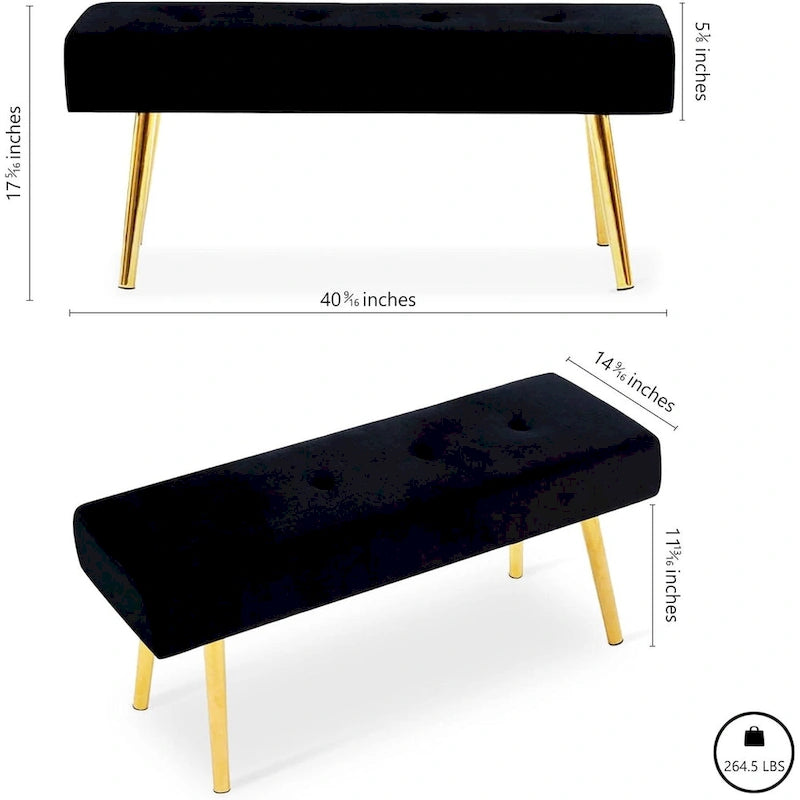 Banc rembourré pour chambre, entrée, salle à manger