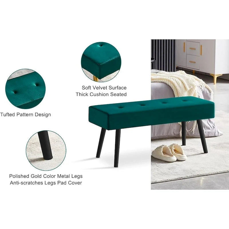 Banc rembourré pour chambre, entrée, salle à manger