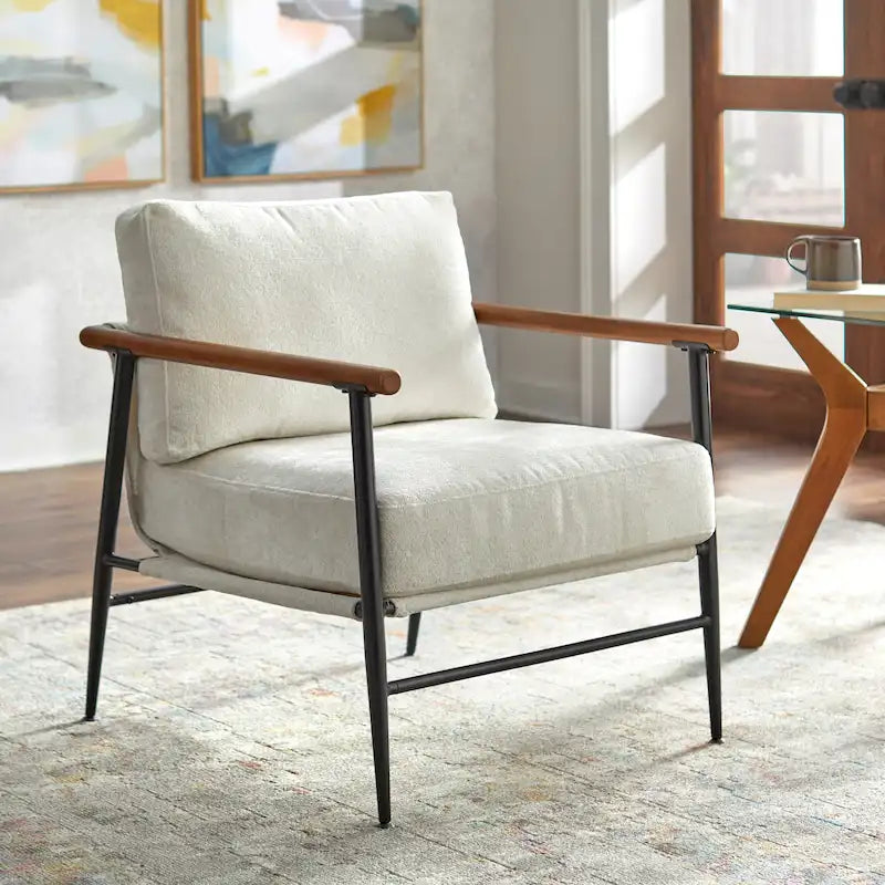 Chaise Demi Moderne du Milieu du Siècle