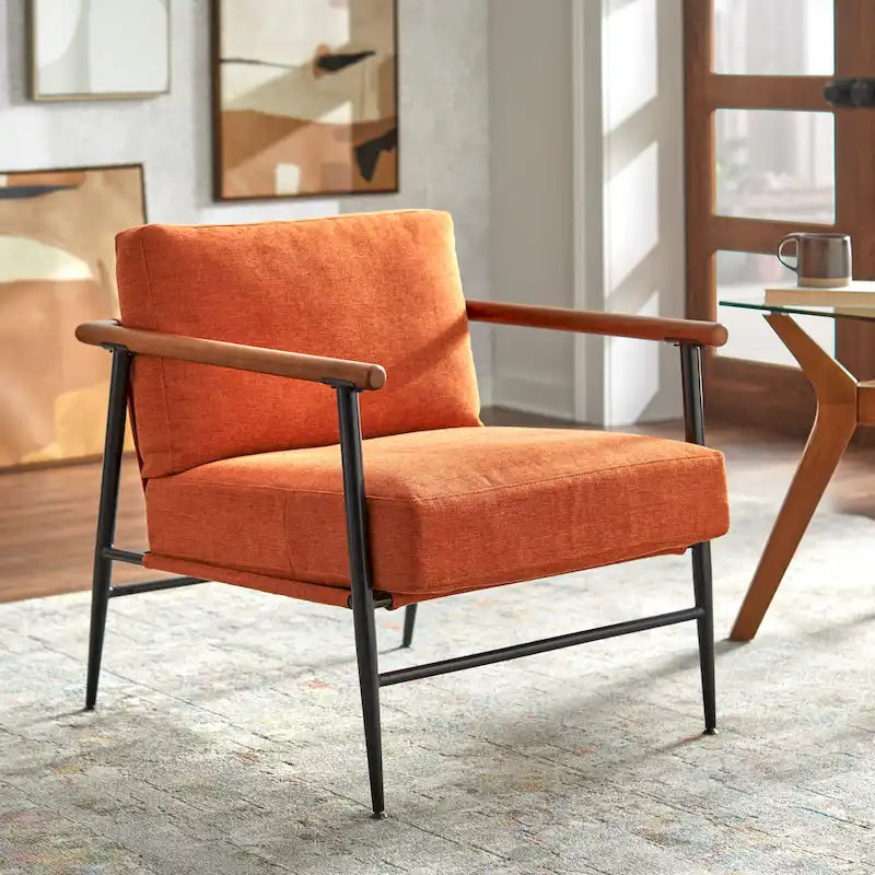 Chaise Demi Moderne du Milieu du Siècle