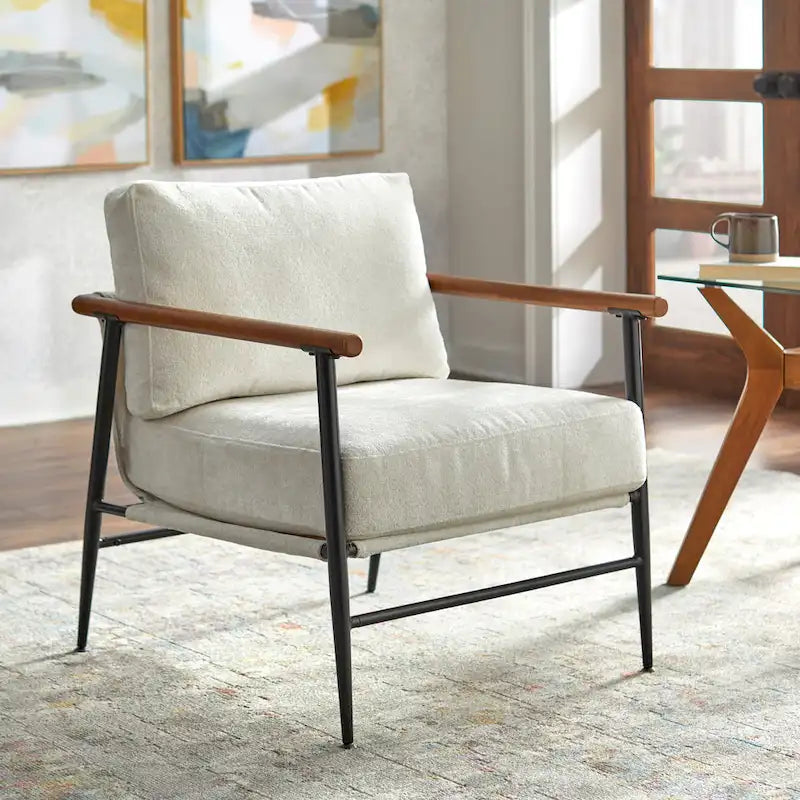 Chaise Demi Moderne du Milieu du Siècle