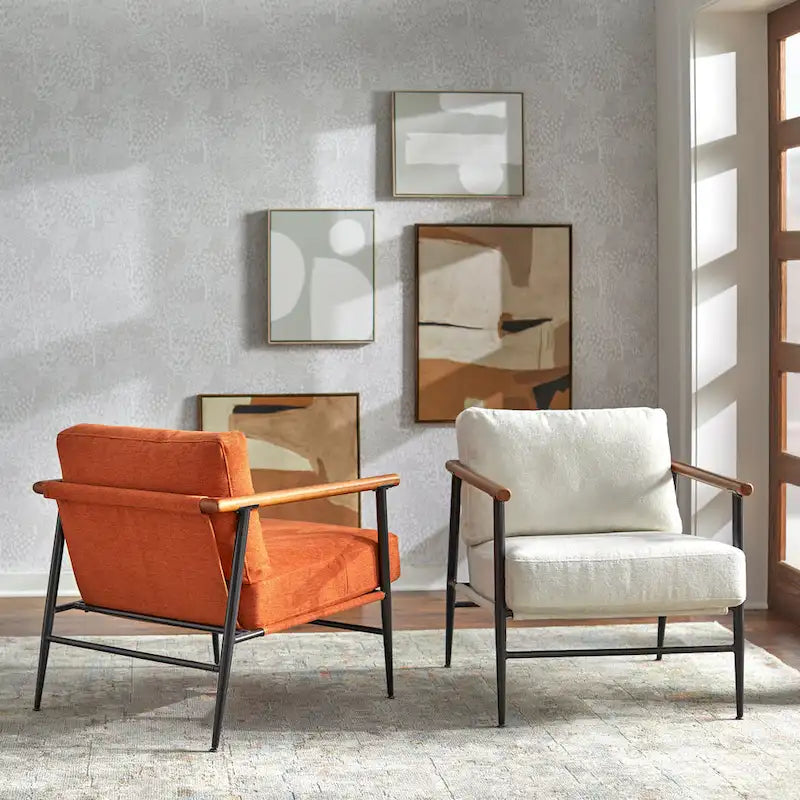 Chaise Demi Moderne du Milieu du Siècle