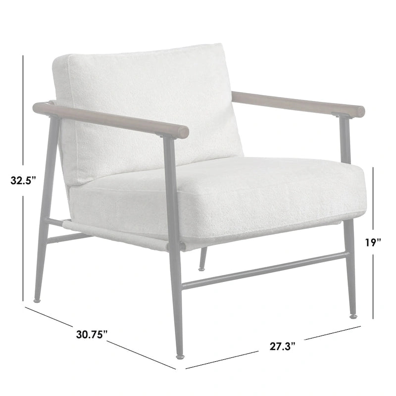 Chaise Demi Moderne du Milieu du Siècle