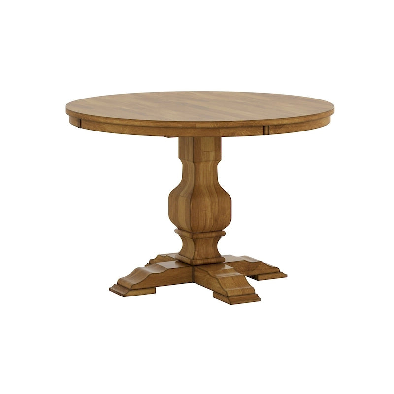 Table de salle à manger ronde bicolore