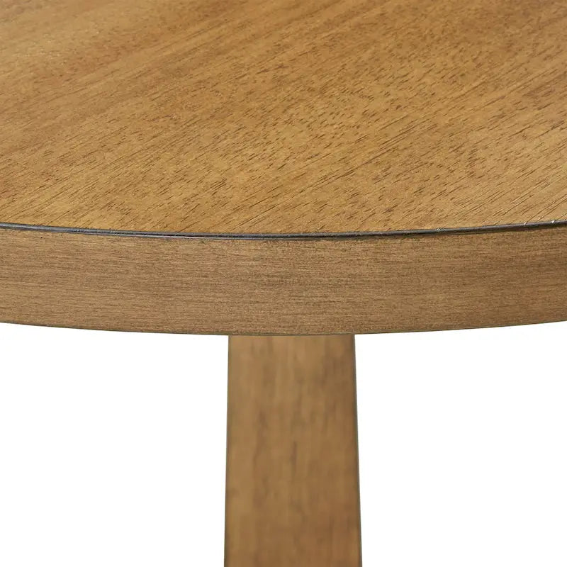 Table à manger ronde bicolore