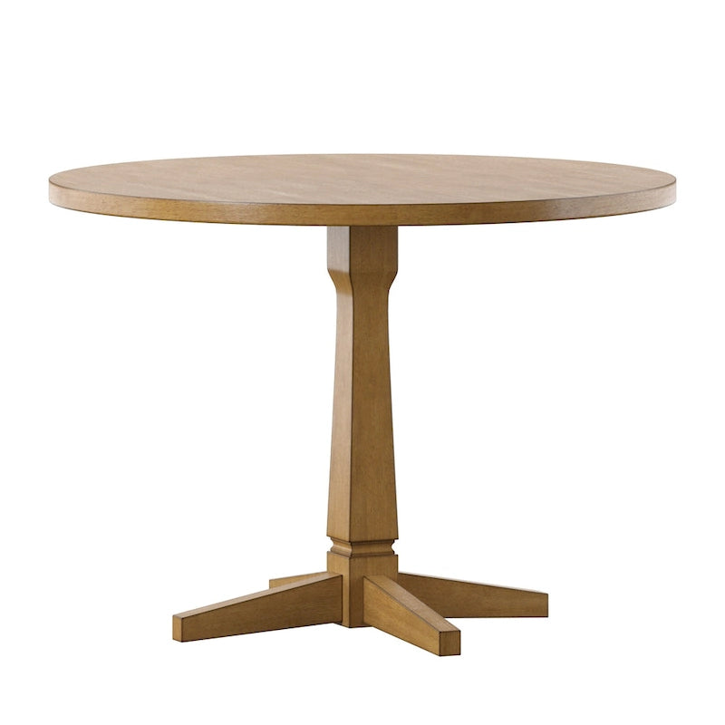 Table à manger ronde bicolore