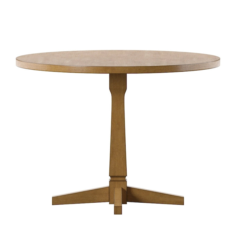 Table à manger ronde bicolore