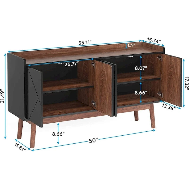Buffet de cuisine, bahut, 55 pouces