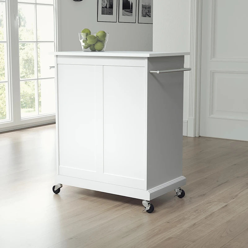 Desserte de cuisine mobile avec plateau en granit