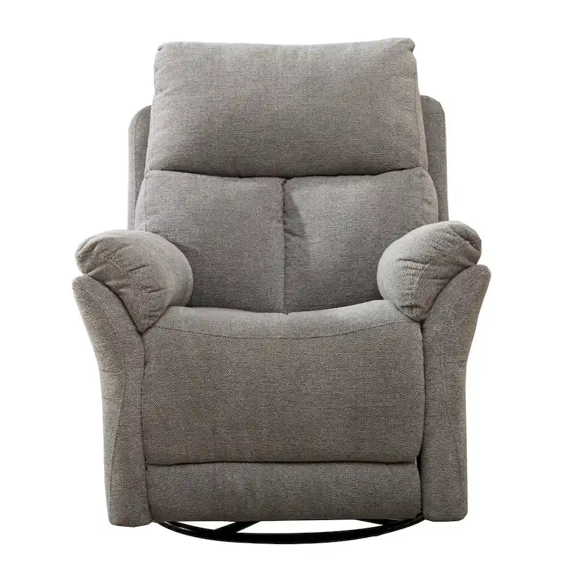 Fauteuil inclinable manuel pivotant à bascule surrembourré