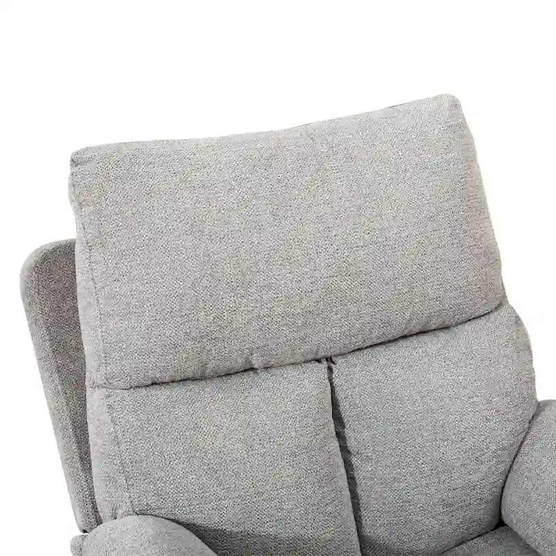 Fauteuil inclinable manuel pivotant à bascule surrembourré