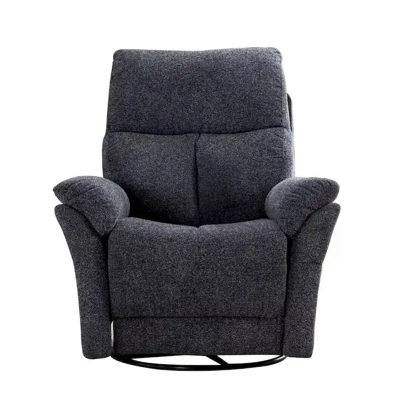 Fauteuil inclinable manuel pivotant à bascule surrembourré