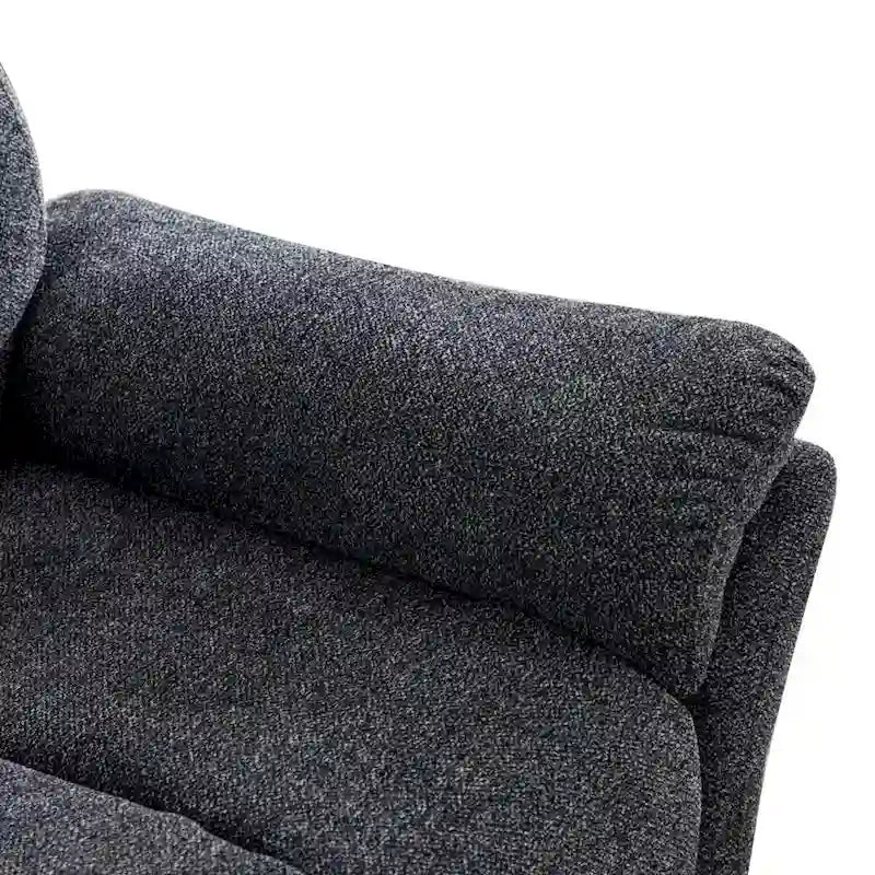 Fauteuil inclinable manuel pivotant à bascule surrembourré