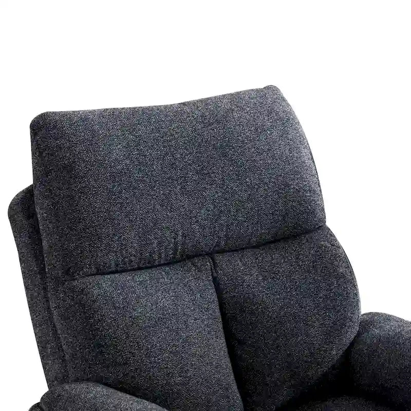 Fauteuil inclinable manuel pivotant à bascule surrembourré
