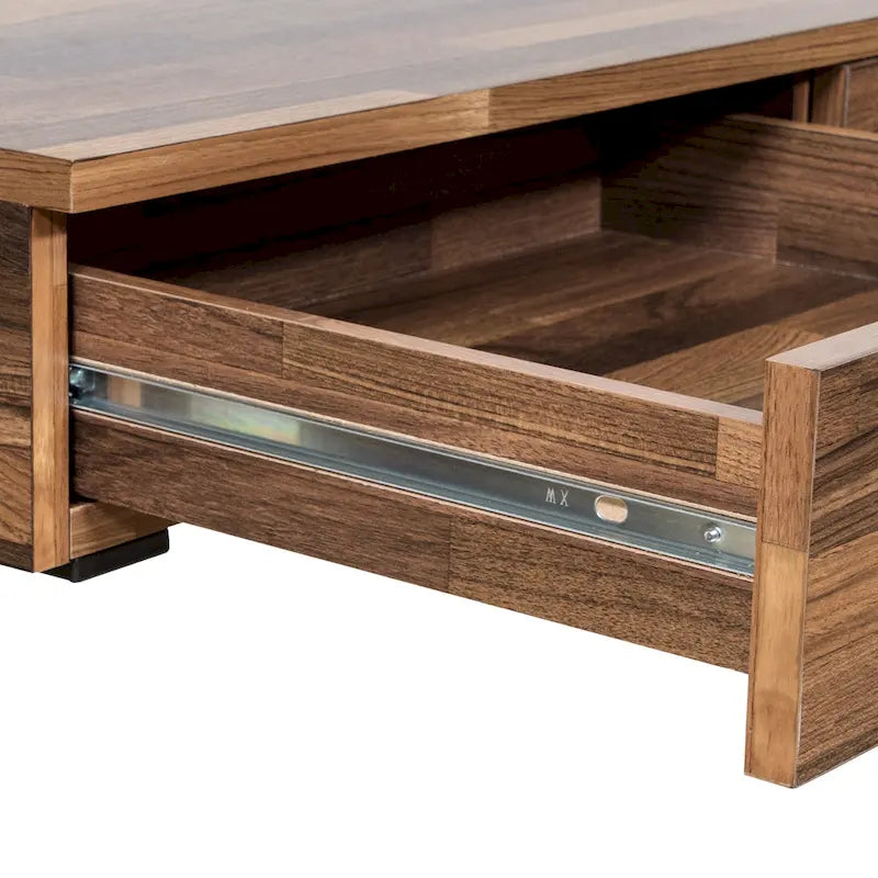 Bureau informatique en métal noir de 59 pouces avec ports USB
