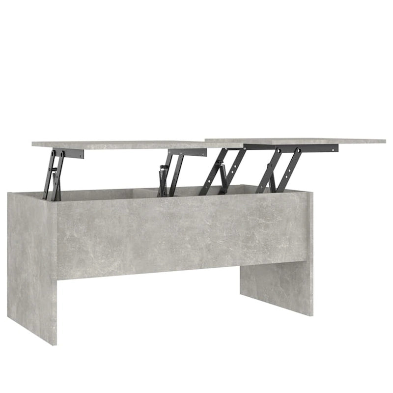 Table basse avec plateau relevable, table d'appoint, bout de canapé en bois d'ingénierie