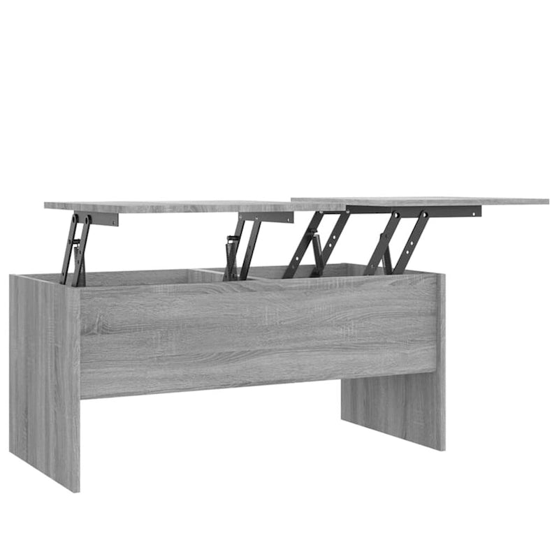 Table basse avec plateau relevable, table d'appoint, bout de canapé en bois d'ingénierie