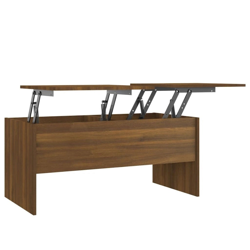 Table basse avec plateau relevable, table d'appoint, bout de canapé en bois d'ingénierie