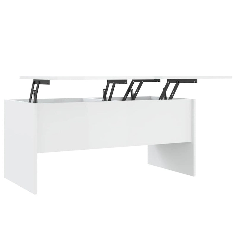 Table basse avec plateau relevable, table d'appoint, bout de canapé en bois d'ingénierie