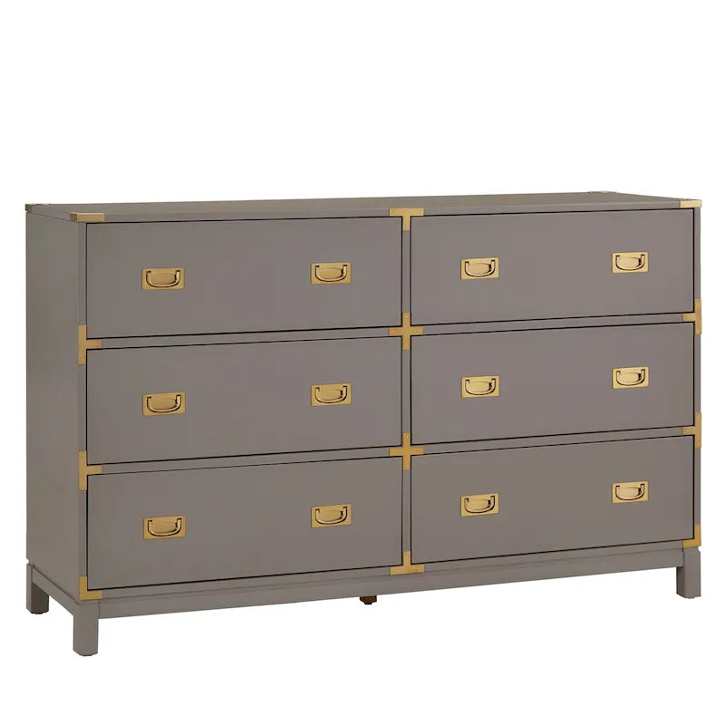 Commode à détails dorés