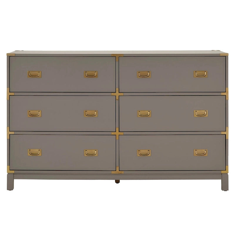 Commode à détails dorés