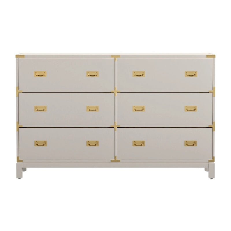 Commode à détails dorés