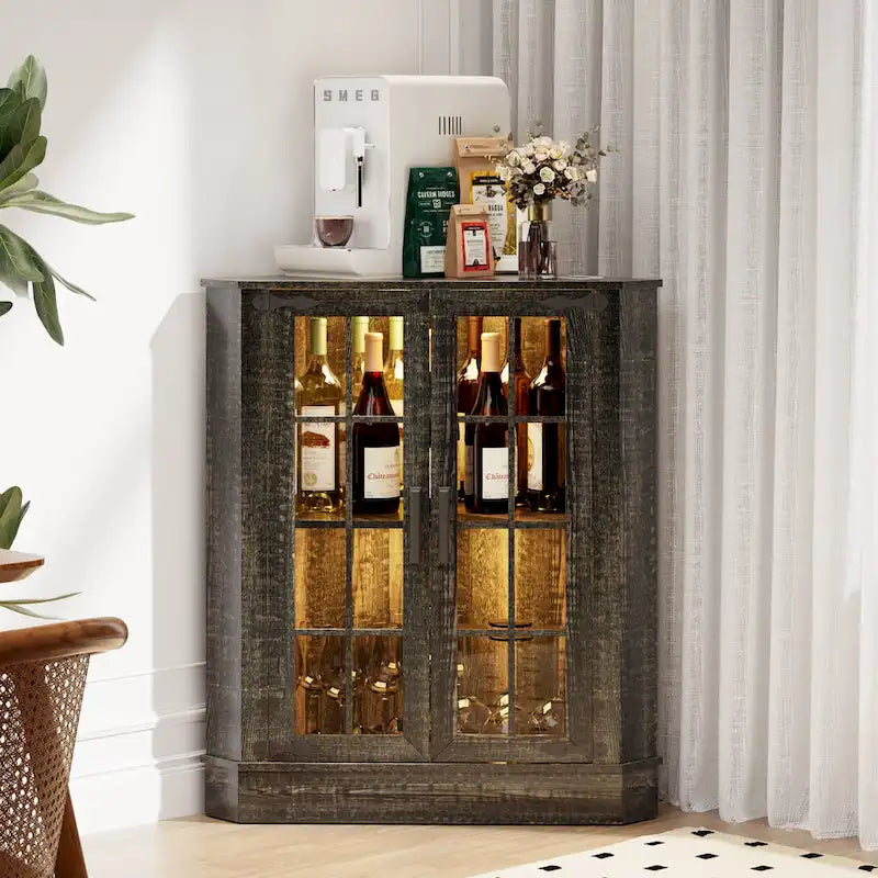 Meuble d'angle de rangement large de 20 pouces