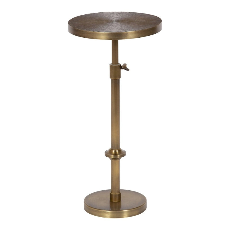 Table en métal et porte-plante