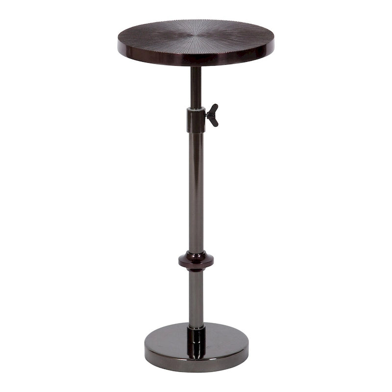 Table en métal et porte-plante