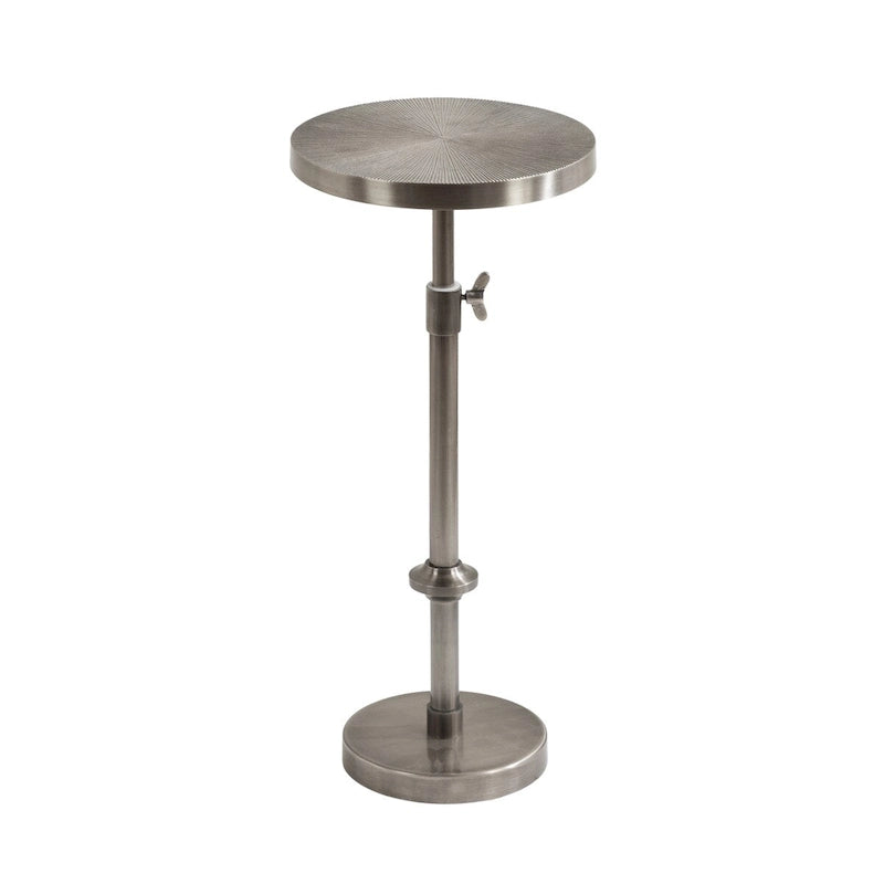 Table en métal et porte-plante