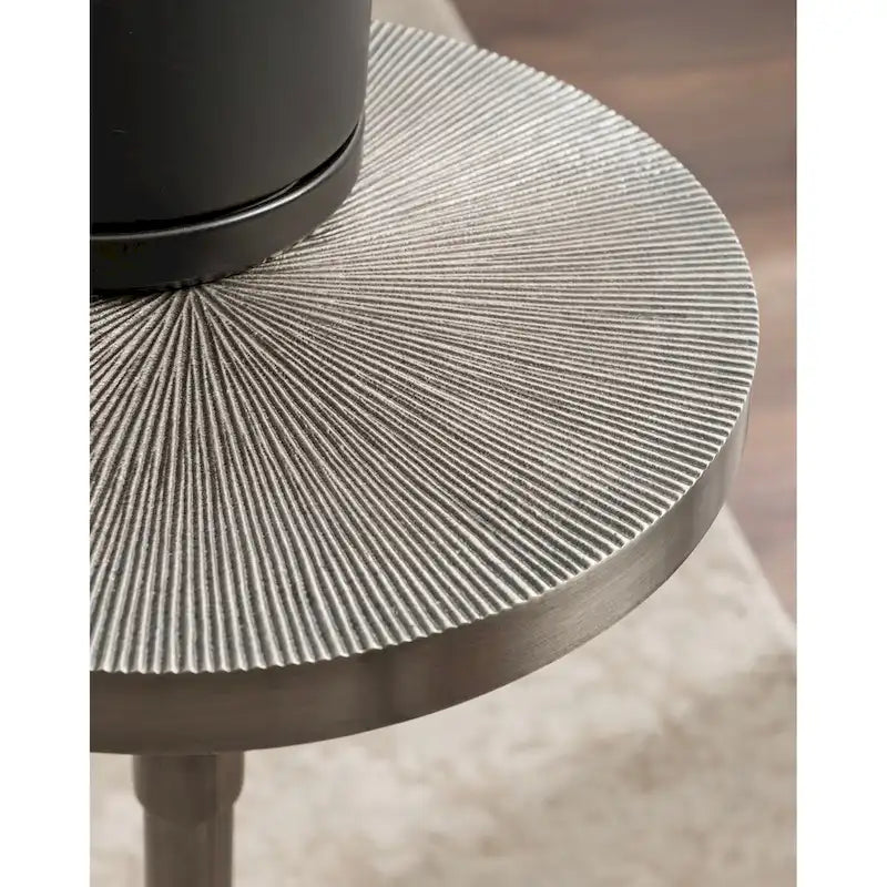 Table en métal et porte-plante