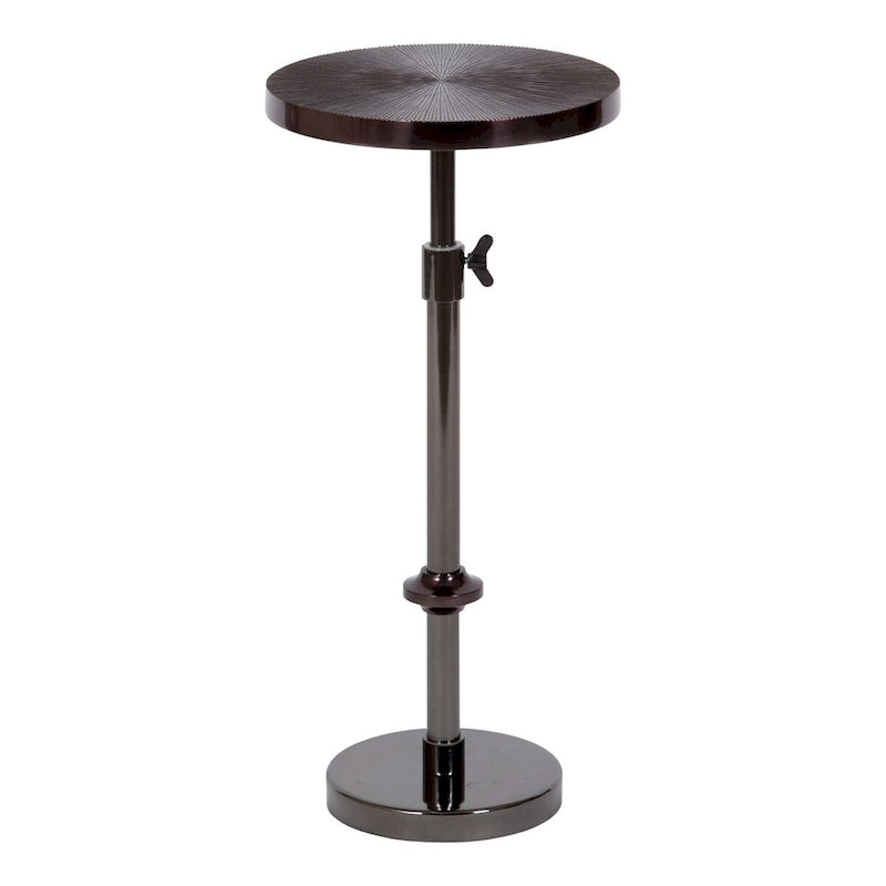Table en métal et porte-plante