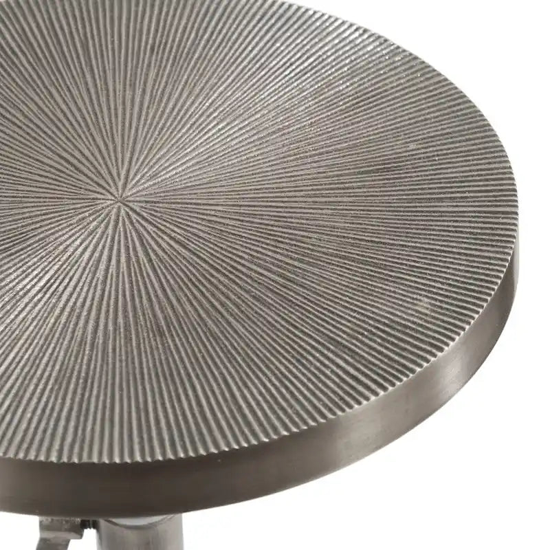Table en métal et porte-plante