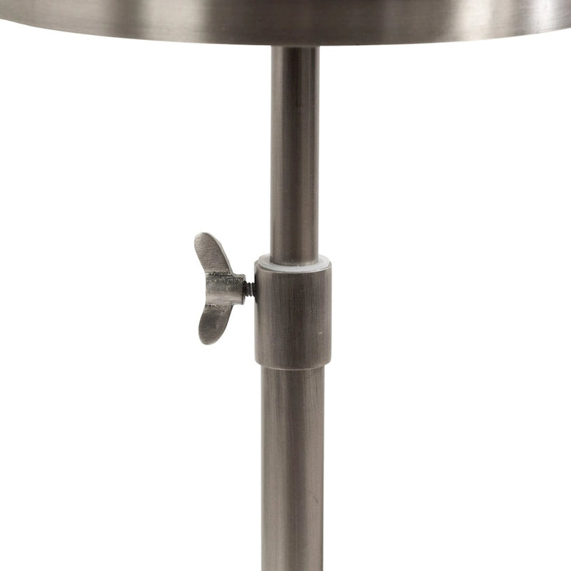 Table en métal et porte-plante