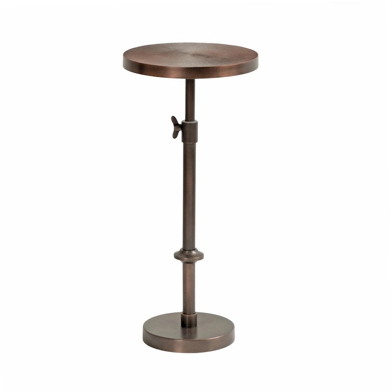 Table en métal et porte-plante