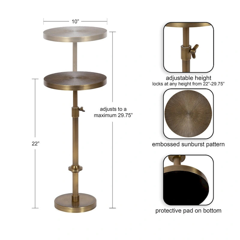 Table en métal et porte-plante