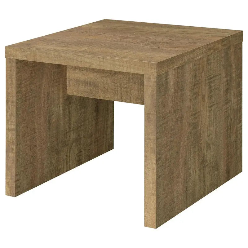 Table de chevet de 24 pouces avec marques de scie brutes