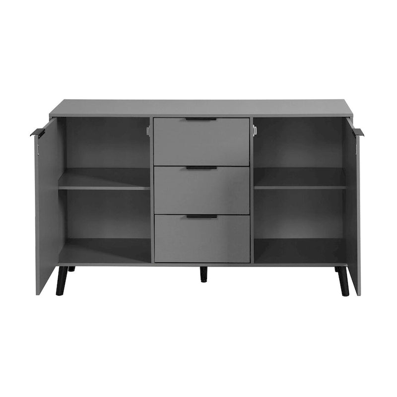 Buffet en bois avec rangement, meuble bar à café
