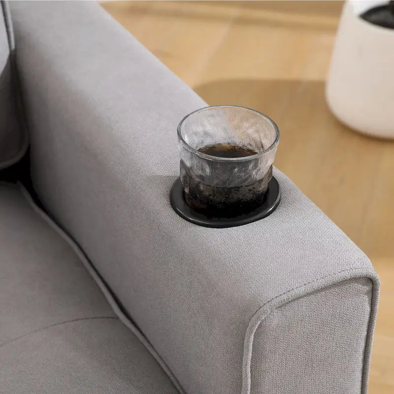 Canapé-futon rembourré avec lit gigogne